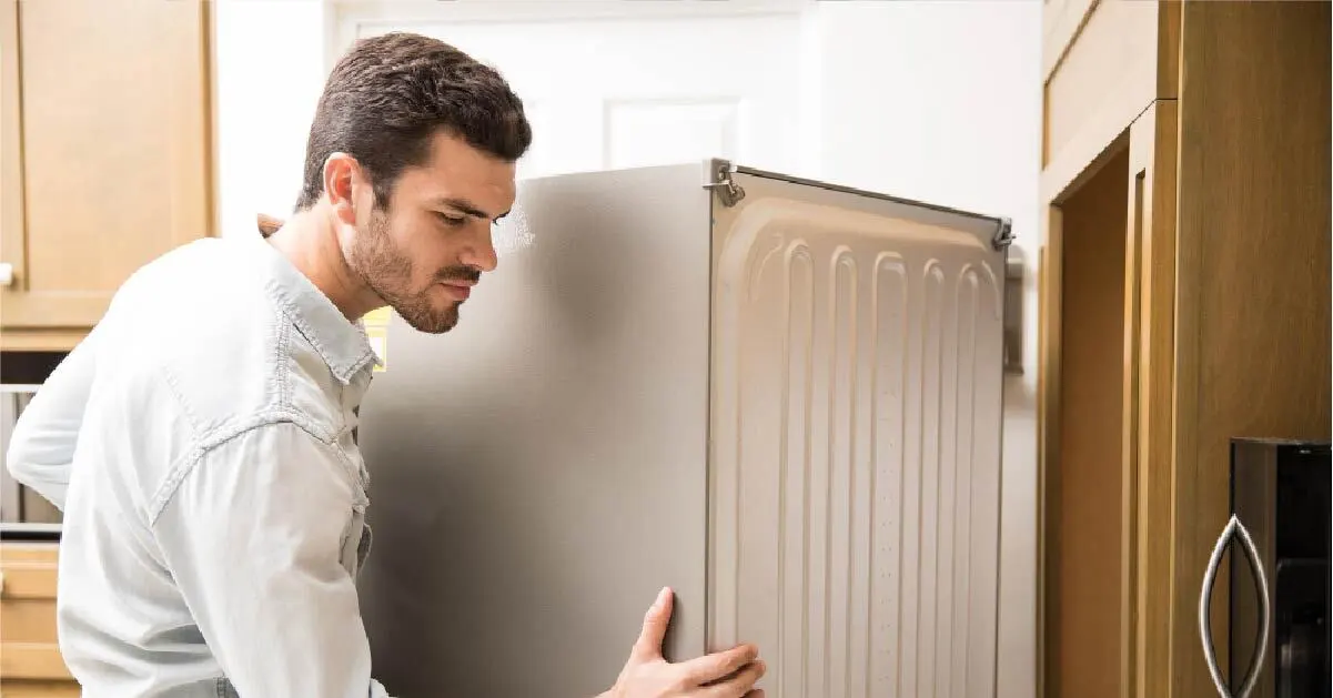 Our expert is checking a refrigerator