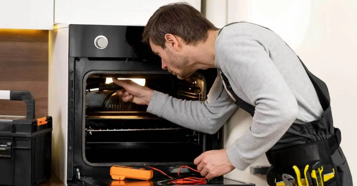 our technician is inspecting an oven that is not heating in san francisco