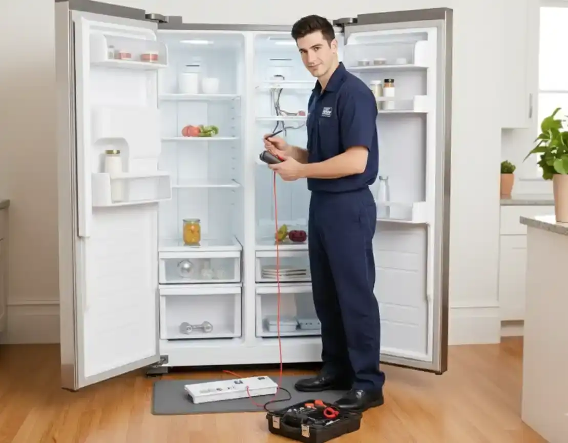 Common refrigerator problem diagnosis in San Francisco home, checking for leaks and cooling efficiency.