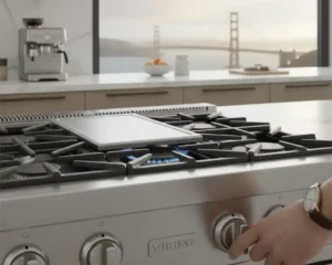 An user is trying to turn on a Viking range or stove by touching the ignition but its not working